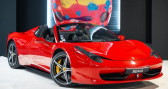 Annonce Ferrari 458 occasion Essence Spider 4,5L 570 ch | Origine France 2me Main Ligne Capristo  Saint Michel Sur orge